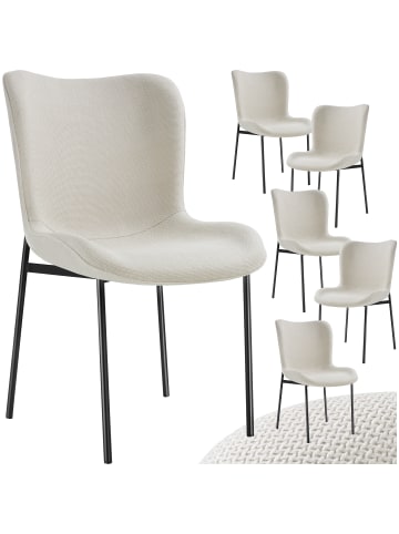 tectake Polsterstuhl, Belastbarkeit 120 kg, 54 x 62 x 90 cm