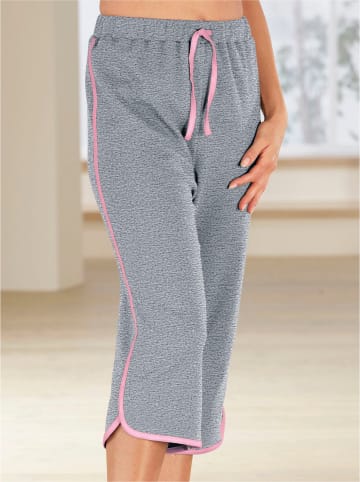 Sieh an! Capri-Freizeithose in grau-meliert