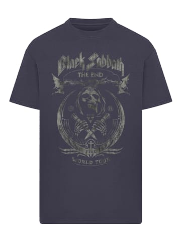F4NT4STIC Oversize T-Shirt Black Sabbath The End World Tour in marineblau