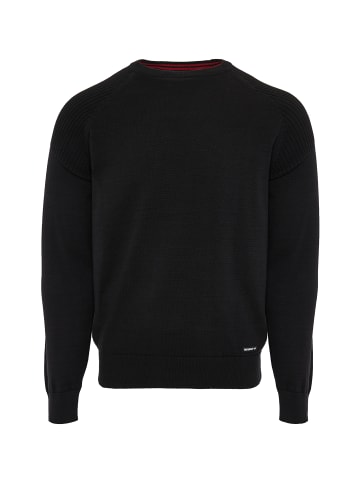 Threadbare Pullover THB Jumper Badger in Black