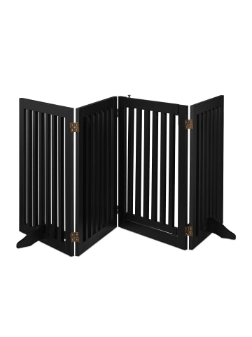 relaxdays Absperrgitter in Schwarz - (B)207 x (H)70 x (T)30 cm
