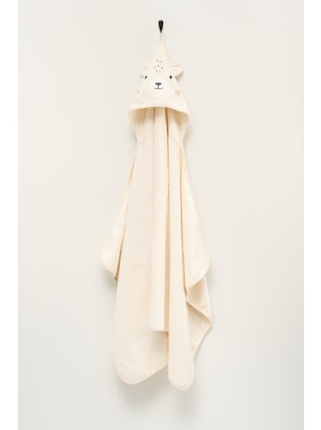 4Living Kinder-Kapuzenhandtuch TEDDY in Weiß, (B) 140 x (L) 100 cm