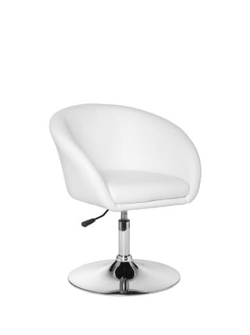 KADIMA DESIGN Design Relaxsessel SPM2.158 Loungesessel Kunstleder Cocktailsessel in Weiß