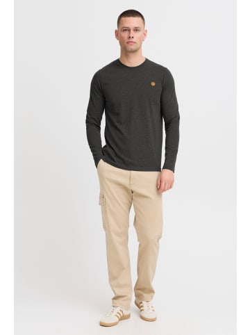 INDICODE Longsleeve IDPhillo in grau melange