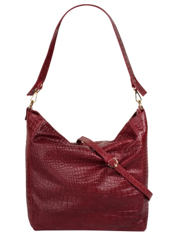 Samantha Look Shopper echt Leder in rot