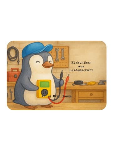 Mr. & Mrs. Panda Kühlschrankmagnet Elektriker Leidenschaft Desig... in Weiß