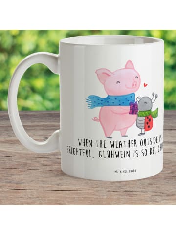 Mr. & Mrs. Panda Tasse Glühschwein Smörle mit Spruch in Weiß