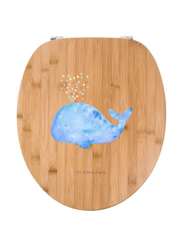 Mr. & Mrs. Panda Toilettendeckel Wal Konfetti ohne Spruch in Braun