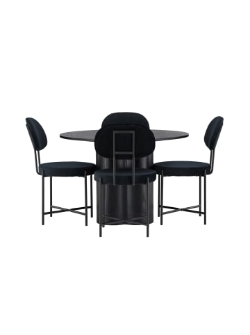 ebuy24 Schwarz 110 x 110 cm