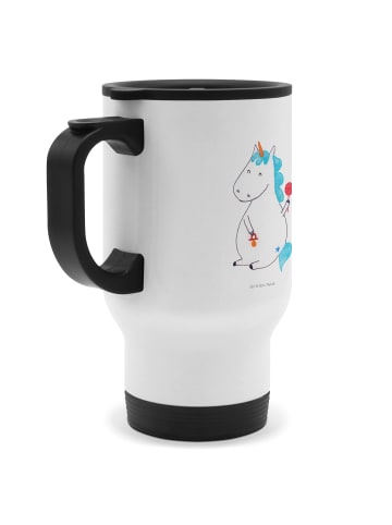 Mr. & Mrs. Panda Kaffeebecher Einhorn Baby ohne Spruch in Weiß