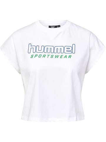 Hummel T-Shirt S/S Hmllgc June Cropped T-Shirt in WHITE