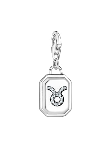 Thomas Sabo Charm-Anhänger Sternzeichen Stier in silber, weiß