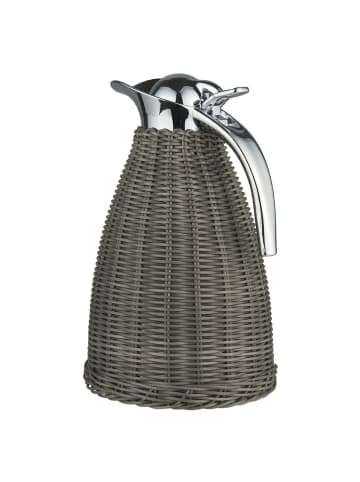 IB Laursen Thermoskanne mit Polyrattangeflecht in grau