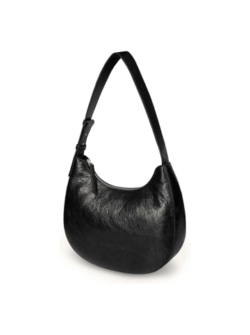 Les Visionnaires Harper Schultertasche Leder 28 cm in black metallic