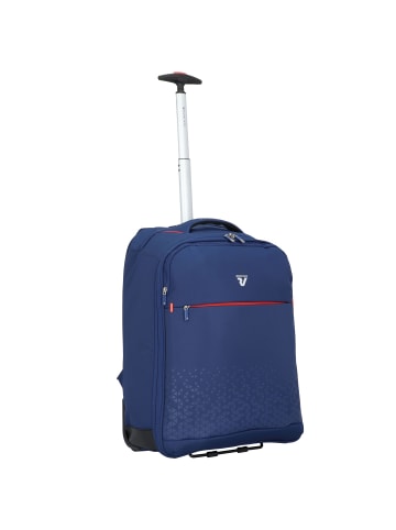 Roncato Crosslite 2-Rollen Rucksacktrolley 55 cm Laptopfach in blu