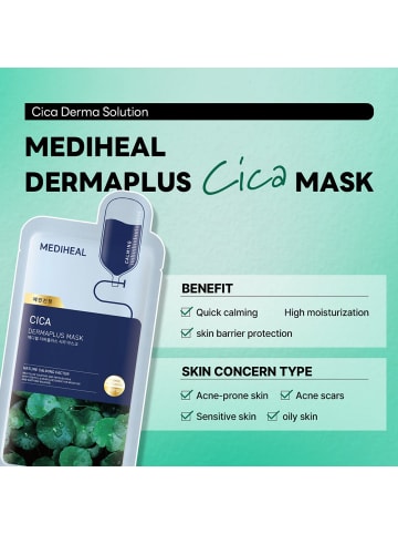 Mediheal Tuchmaske Dermaplus Cica, 22 g
