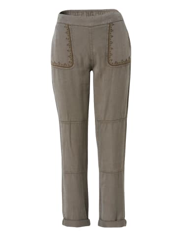 KOROSHI Lange jogginghose. in khaki