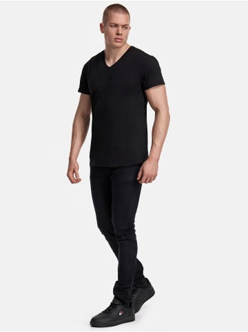 Tazzio T-Shirt "E107" - 7er-Pack - in Schwarz