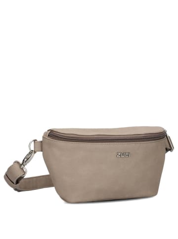 Zwei Mademoiselle MH4 - Gürteltasche 25 cm (leo) in nubuk-cappuccino