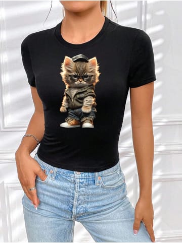 RMK T-Shirt Cool Cat SCHWARZ