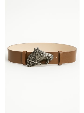 collezione alessandro Ledergürtel " Pferd " in braun