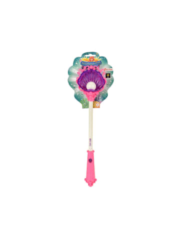 Toi-Toys MERMAIDS Zauberstab - Muschel mit Licht in pink