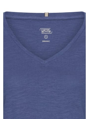 Camel Active T-Shirt aus 100% Baumwolle in Ozeanblau