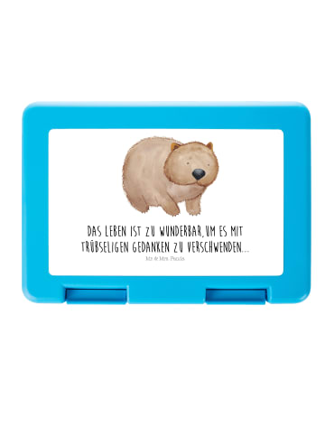 Mr. & Mrs. Panda Brotdose Wombat mit Spruch in Weiß