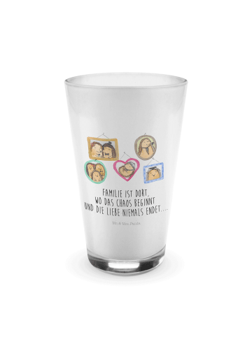 Mr. & Mrs. Panda Blümchentailglas Igel Familie mit Spruch in Transparent