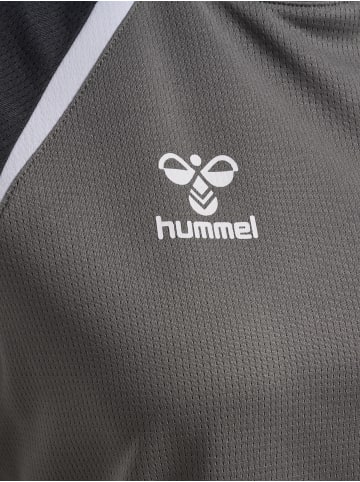 Hummel T-Shirt Hmllead Damen in STEEL GRAY/ASPHALT