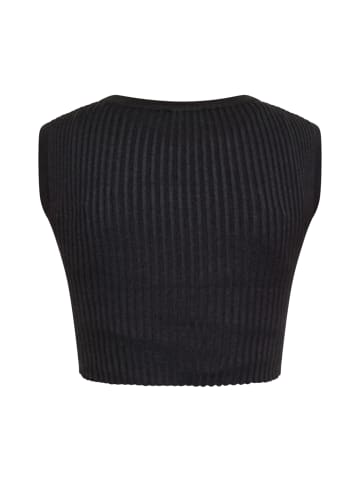 Swirly Damen Crop-Top in SCHWARZ