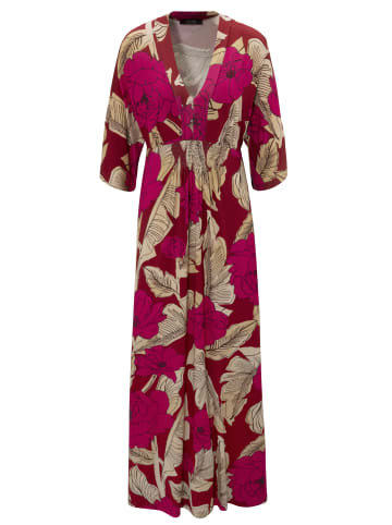 Aniston SELECTED Sommerkleid in rot-beige-pink