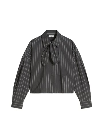 Marc O'Polo DENIM Gestreifte Schluppen-Bluse regular in Dark Grey