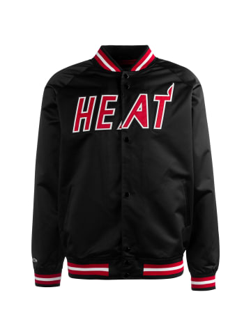 Mitchell & Ness Trainingsjacke Miami Heat Lightweight Satin in schwarz / rot