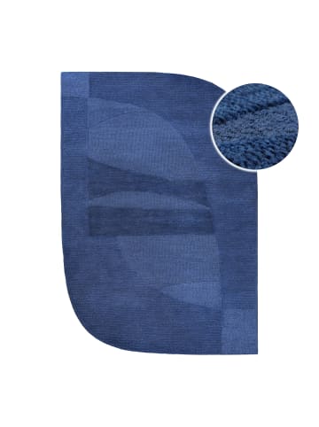 Wecon Home Wollteppich Dodo in kobalt blau