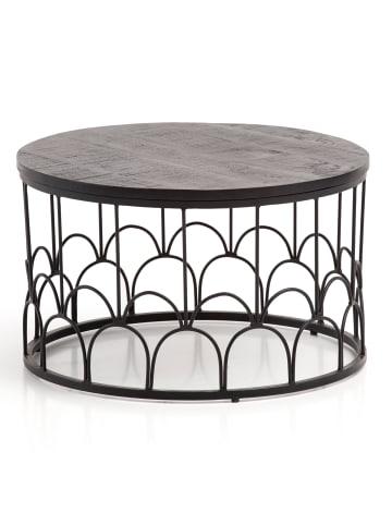 KADIMA DESIGN Couchtisch 60x60x36 cm Mango Massivholz / Metall Sofatisch