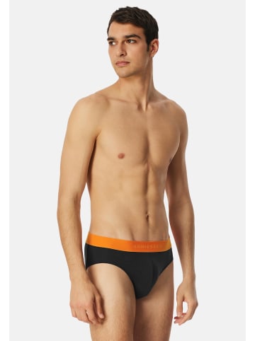 Schiesser Rio Slip / Unterhose 95/5 Organic Cotton in Schwarz