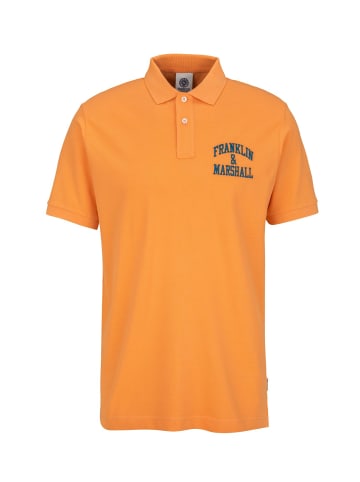 Franklin & Marshall Poloshirt Cotton Piquet 30/1 in orange