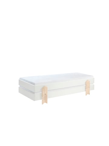 58 aufm Kessel STAPELBETT (2er Set) Karlene 204x48x94 aus MDF in Weiß