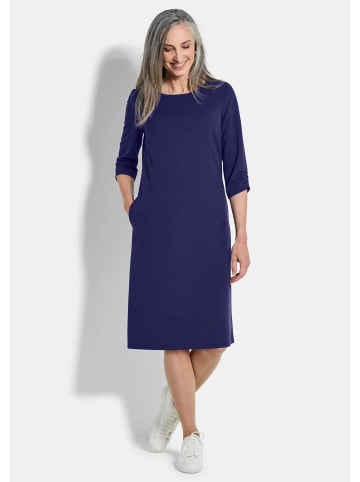 GOLDNER Kurzgröße:  Etuikleid Jerseykleid mit Krepp-Qualität in royalblau