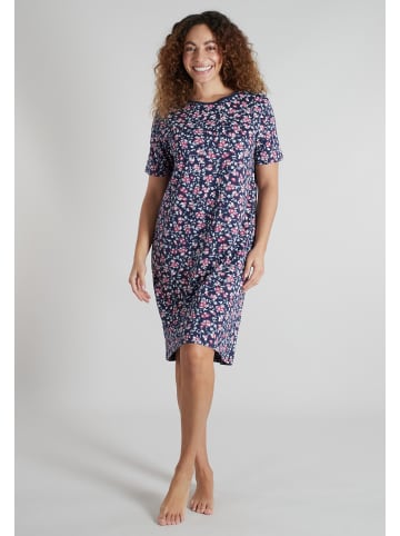Götzburg Nachthemd Carolina in blau-mittel-Allover