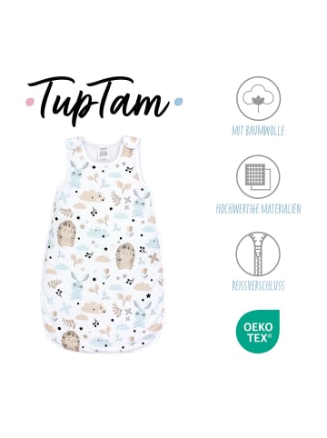 TupTam Baby Ganzjahres Schlafsack Wattiert in beige/weiß