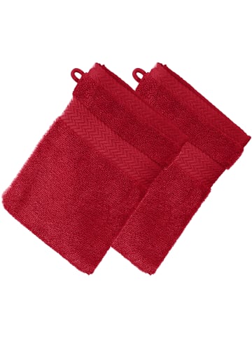 Erwin Müller Frottier Waschhandschuh 2er-Pack Friedrichshafen in rot