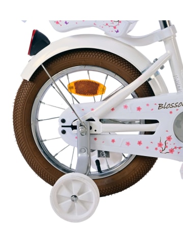 Volare Kinderfahrrad Blossom , 14 Zoll in weiß