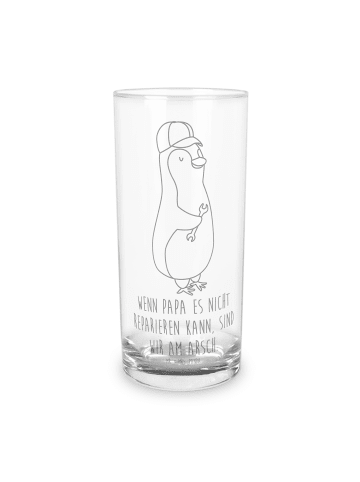 Mr. & Mrs. Panda Wasserglas Wenn Papa es nicht reparieren kann, ... in Transparent