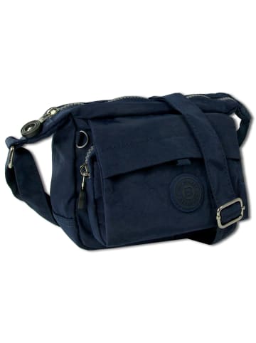Bag Street Handtasche, Abendtasche Nylon blau ca. 17cm