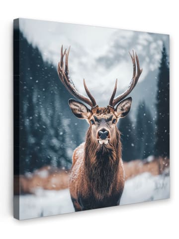 MuchoWow Leinwand Bilder Kastanienfarben