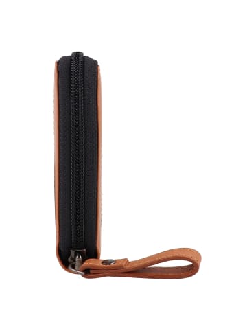 Greenburry Nappa Geldbörse RFID Schutz Leder 19.5 cm in navy blue-tan