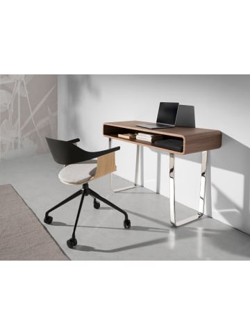 Angel Cerdá Wandtisch 3000 in Walnuss / Stahl – (B)120 x (H)75 x (T)39 cm