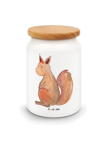 Mr. & Mrs. Panda gebäckdose Einhorn Glauben ohne Spruch in Weiß